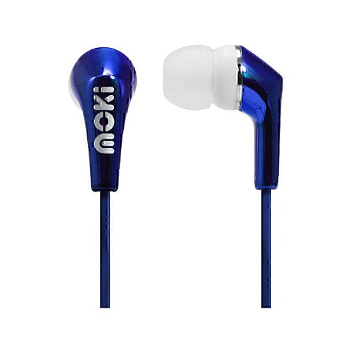 Moki Metallics Earphones - Blue