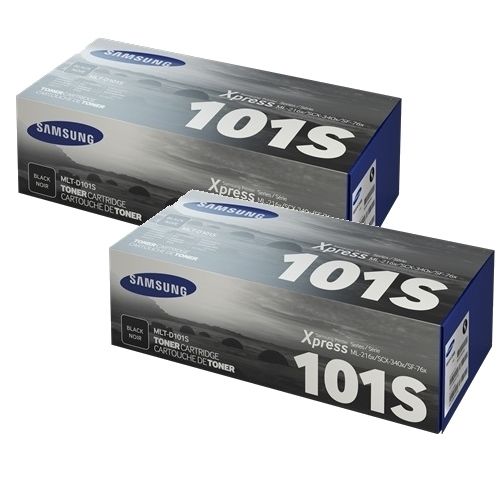 2 Pack Samsung MLT-D101S Genuine Toner Cartridges