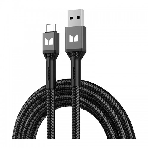 Monster 2m USB-C to USB-A Cable - Black