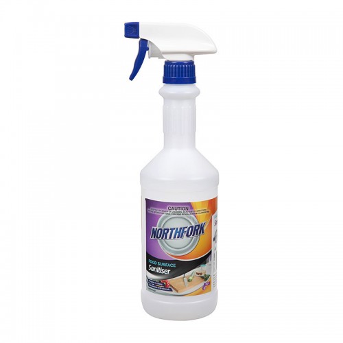 Northfork Food Surface Sanitising Decanting Bottle 750ml Northfork Food Surface Sanitising Decanting Bottle 750ml