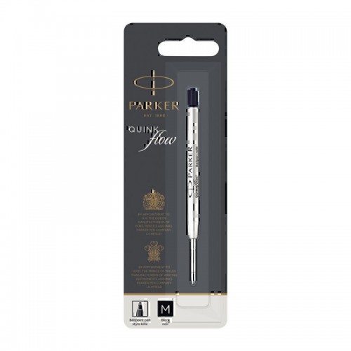 Parker Quinkflow Ballpoint Pen Refill Medium Black