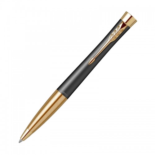 Parker Urban Twist Ballpoint Pen Gold Trim Black