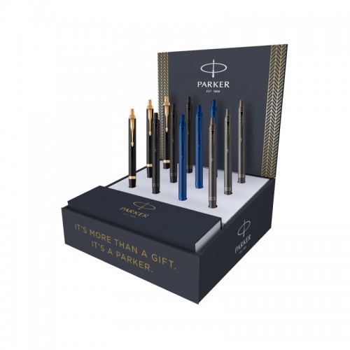 Parker 12 IM Monochrome Ballpoint Pens with Refills & CDU