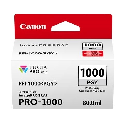 Canon PFI-1000PGY Photo Grey Genuine Ink Cartridge