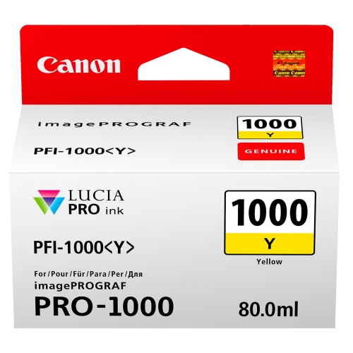 Canon PFI-1000Y Yellow Genuine Ink Cartridge