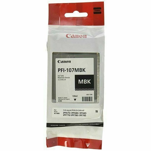 Canon PFI-107MBK Matte Black Genuine Ink Cartridge