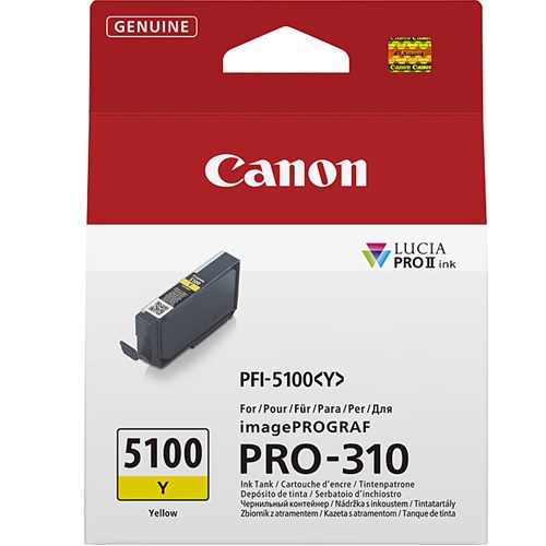 Canon PFI-5100Y Yellow Genuine Ink Cartridge