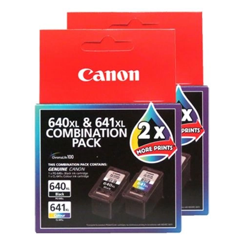 Canon PG-640XL/CL-641XL 4 Pack Bundle (Genuine)
