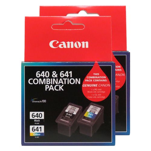 4 Pack Canon PG-640/CL-641 Genuine Ink Cartridges