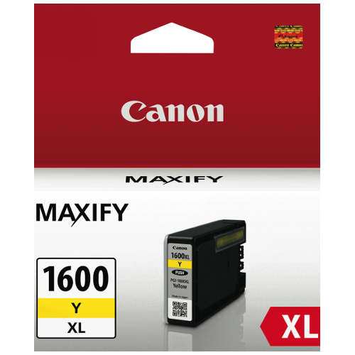 Canon PGI-1600XLY Yellow High Yield Genuine Ink Cartridge