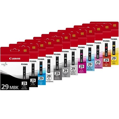 12 Pack Canon PGI-29 Genuine Ink Cartridges