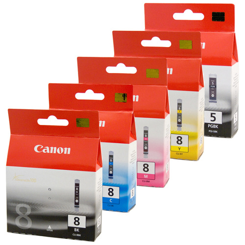 10 Pack Canon PGI-5/CLI-8 Genuine Ink Cartridges
