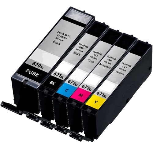 10 Pack Canon Compatible PGI-670XL/CLI-671XL Ink Cartridges
