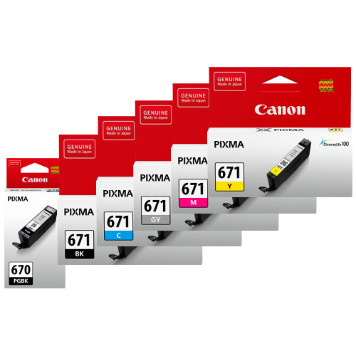 12 Pack Canon PGI-670/CLI-671 Genuine Ink Cartridges