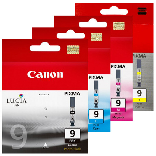 4 Pack Canon PGI-9 Genuine Ink Cartridges