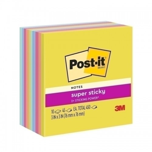 Post-It 654-10SSJOY Super Sticky Notes  - Pack of 10