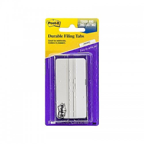 Post-It 686-50WHN3LN Filing Tabs - White 75mm - Pack of 300