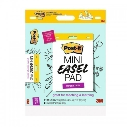 Post-It Super Sticky Mini Easel Pad White 380 x 457mm