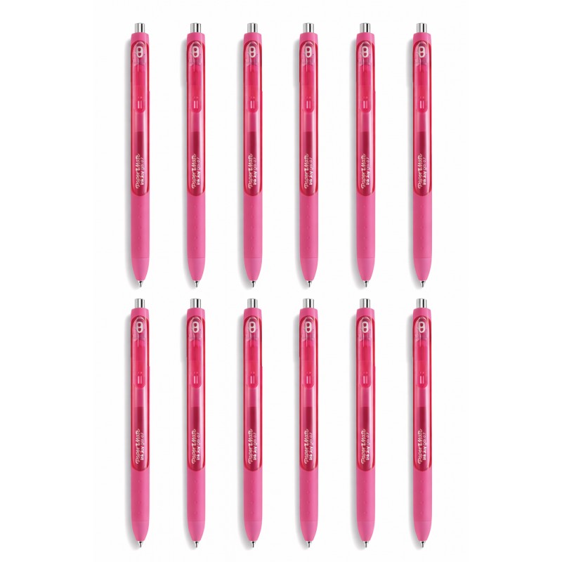 Paper Mate Inkjoy Retractable Gel Pen Pink - Box of 12 Paper Mate Inkjoy Retractable Gel Pen Pink - Box of 12