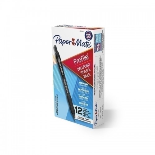 Paper Mate Profile Ballpoint Pen 1.0mm Black - Box of 12
