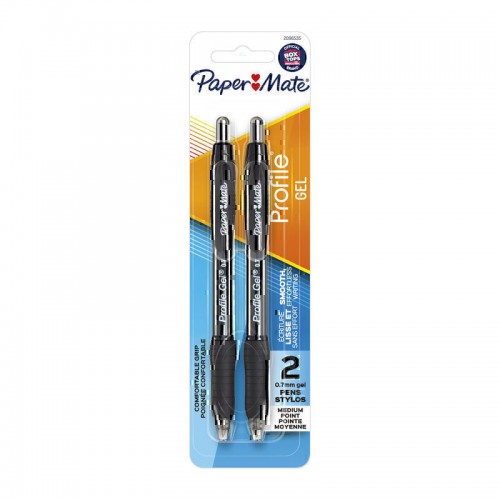 Paper Mate Profile Pen 0.7 Black - Pack of 2 - Box of 6