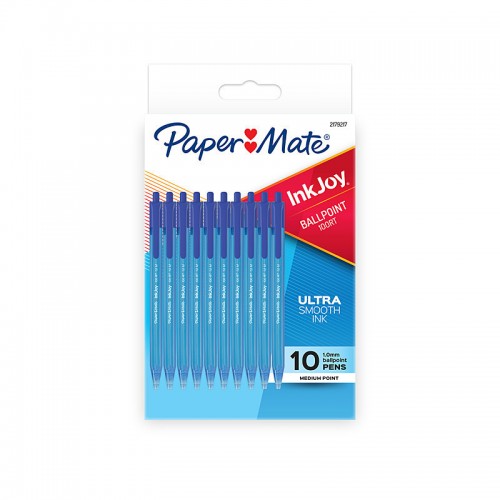 Paper Mate InkJ100RT Ballpoint Pen Blue - Pack of 10R - Box of 12