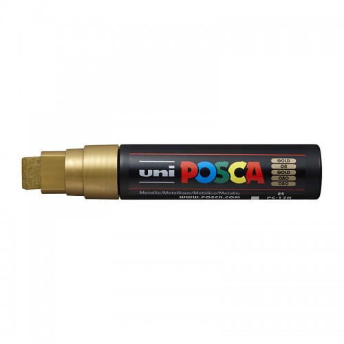 POSCA PC-17K Paint Marker - Broad Chisel Tip - Gold POSCA PC-17K Paint Marker - Broad Chisel Tip - Gold