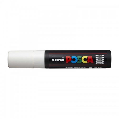 POSCA PC-17K Paint Marker Broad Chisel Tip - White POSCA PC-17K Paint Marker Broad Chisel Tip - White