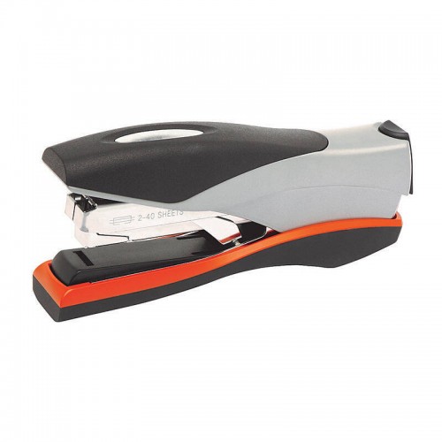 Rexel Optima 40 Full Strip Stapler - Efficient 40 Sheet Stapling in Orange/Silver Rexel Optima 40 Full Strip Stapler - Efficient 40 Sheet Stapling in Orange/Silver