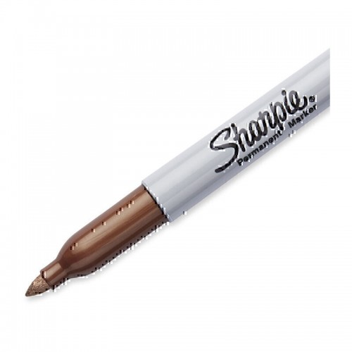 Sharpie Permanent Marker Fine Point Brnz - Box of 12
