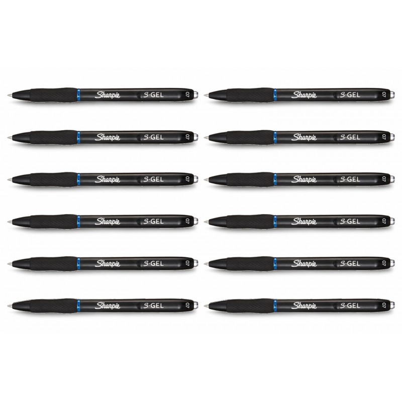 Sharpie S-Gel Retractable Gel Pen 0.7 mm Blue, Box of 12 Sharpie S-Gel Retractable Gel Pen 0.7 mm Blue, Box of 12