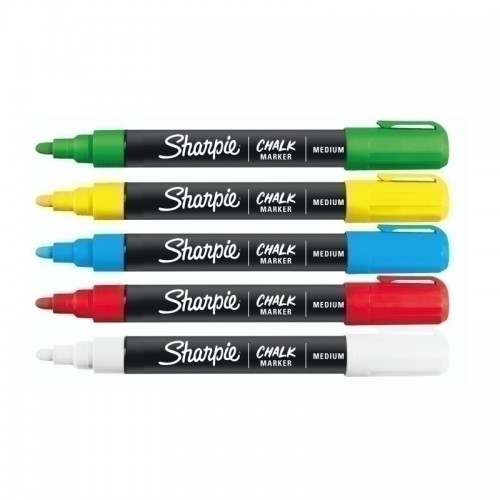 Sharpie Chalk Wet Marker Assorted Colours - Pack of 5 - Box of 4