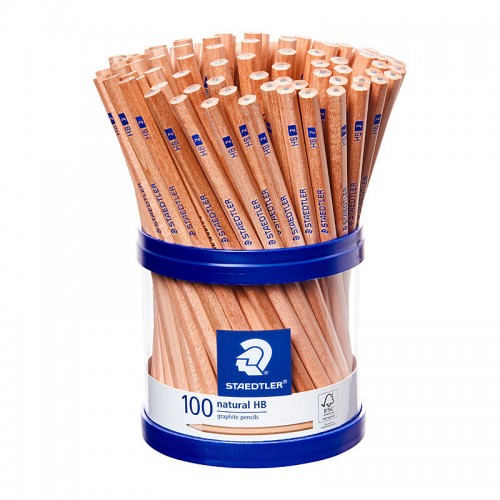 Staedtler Natural HB Pencils - Cup of 100