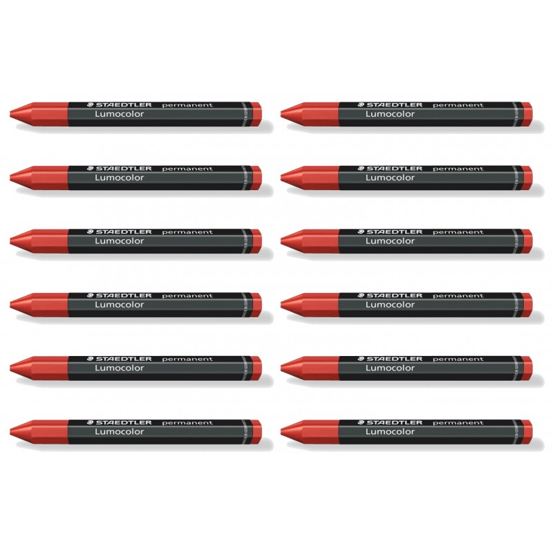 Staedtler Tri Colours Triangular Red Coloured Pencils, Box of 12 Staedtler Tri Colours Triangular Red Coloured Pencils, Box of 12