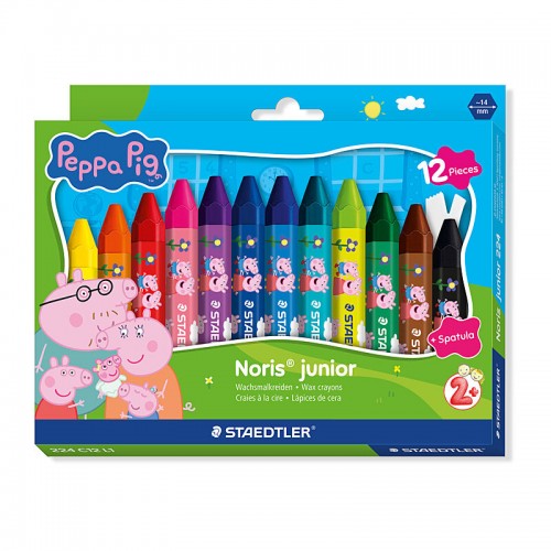 Staedtler 224 L1 Peppa Pig Crayons - Pack of 12 - Box of 6 Staedtler 224 L1 Peppa Pig Crayons - Pack of 12 - Box of 6