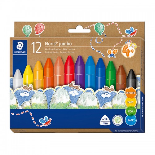 Staedtler Round Wax Crayons 14mm - Box of 12