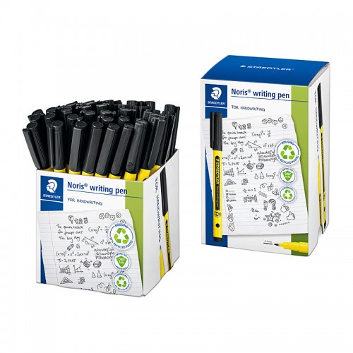Staedtler Noris Writing Pens - Black - Box of 50 Staedtler Noris Writing Pens - Black - Box of 50