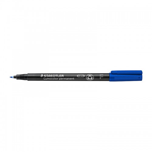 Staedtler LumoColor 0.6mm Fine Permanent Pens - Box of 10 - Blue