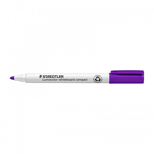 Staedtler LumoColor White BoardComp Ballpoint Pen Purple - Box of 10
