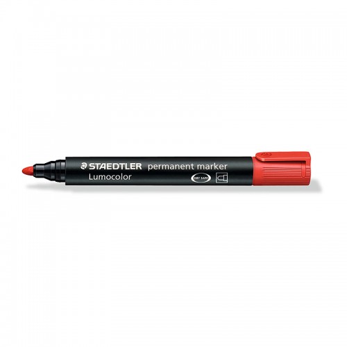Staedtler Permanent Markers 352 Bullet Tip - Red - Box of 10