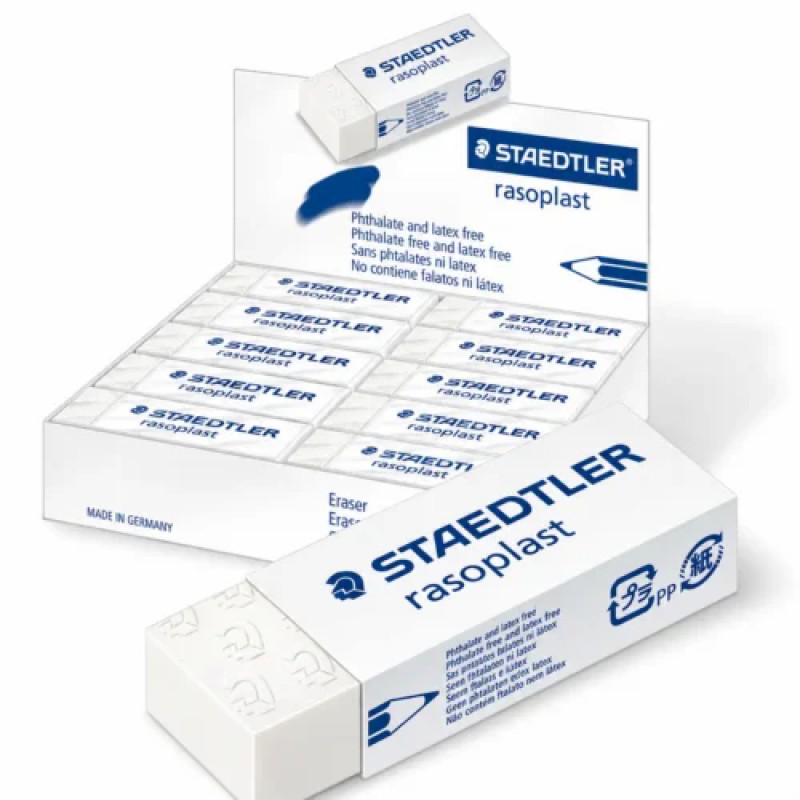 Staedtler Rasoplast Erasers 33 x 16 x 13 mm, Box of 40 Staedtler Rasoplast Erasers 33 x 16 x 13 mm, Box of 40