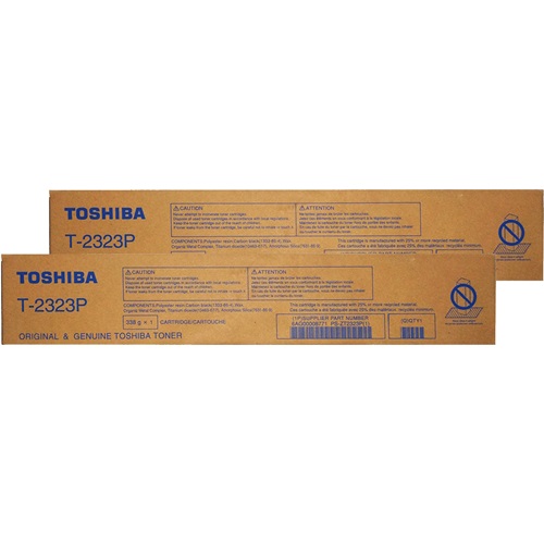 2 Pack Toshiba T-2323P Genuine Toner Cartridges
