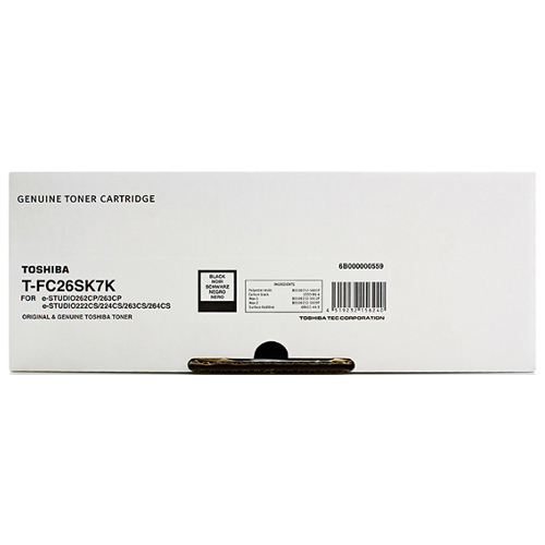 Toshiba T-FC26SK Black Genuine Toner Cartridge