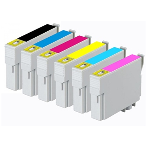 7 Pack Epson Compatible T0491-6 Ink Cartridges
