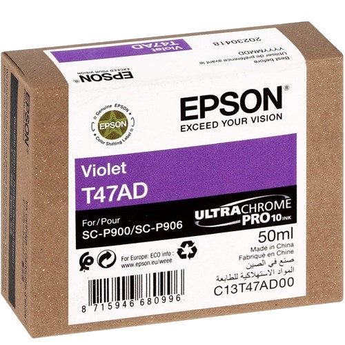 Epson T47AD UltraChrome Pro10 Violet Genuine Ink Cartridge (C13T47AD00) Epson T47AD UltraChrome Pro10 Violet Genuine Ink Cartridge (C13T47AD00)