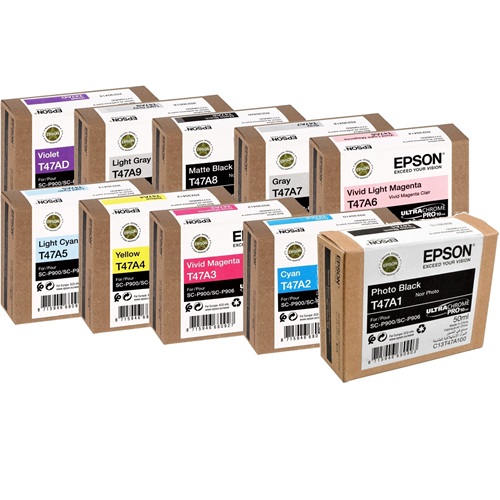 10 Pack Epson T47A UltraChrome Pro10 Genuine Ink Cartridges 10 Pack Epson T47A UltraChrome Pro10 Genuine Ink Cartridges