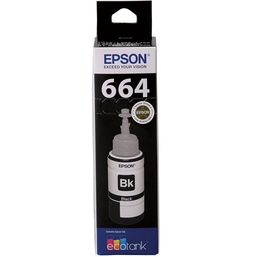 Epson T664 Black Genuine Ink Bottle (C13T664192)