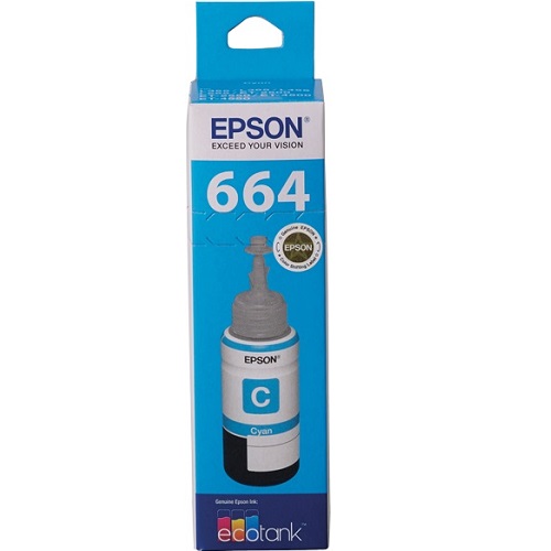 Epson T664 Cyan Genuine Ink Bottle (C13T664292)