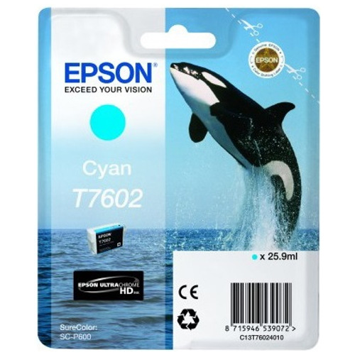 Epson T7602 Cyan Genuine Ink Cartridge