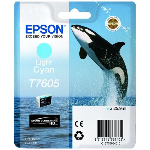 Epson T7605 Light Cyan Genuine Ink Cartridge